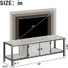 COZONY 58"/65" TV Stand, Entertainment Center w/ Adjustable Legs, Storage Shelves, TV Console for up to 75" TVs, Wood Media Stand, Easy Assembly - 2 of 4