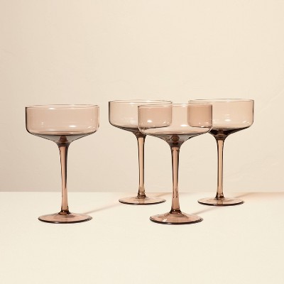 9.8oz Tinted Glass Coupe Drinkware - Hearth & Hand™ with Magnolia