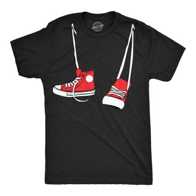 Shoes around Neck T Shirt Funny 90s Vintage Cool Adult Humor Graphic Novelty - Crazy Dog Men's T Shirt