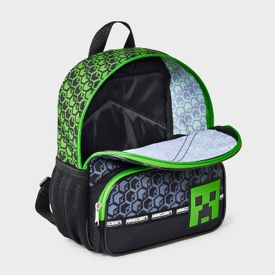 Boys' Minecraft 11" Mini Backpack - Black/Green - image 3