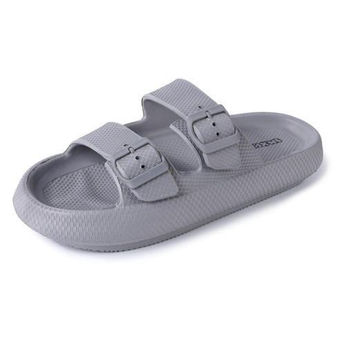 Cloud Slides Double Buckle Adjustable Summer Beach Pool Pillow Slippers Thick Sole Cushion Eva Sandals For Men Target