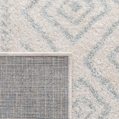 Ivory and Light Grey Hand-knotted Round Wool Area Rug