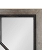 Kate and Laurel Bakersfield Rectangle MDF Decorative Mirror, 16x42, Gray - 3 of 4