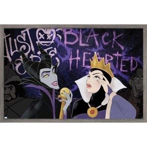 Trends International Disney Villains - Black Hearted Framed Wall Poster Prints - 1 of 4