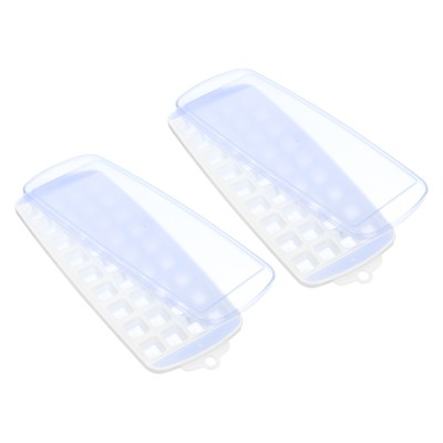 Unique Bargains Removable Stackable Easy Release 36 Grid Ice Cube Trays 11" x 4.7" 2 Pcs