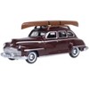 1946 DeSoto Suburban with Roof Rack and Canoe Royal Maroon 1/87 (HO) Scale Diecast Model Car by Oxford Diecast - 2 of 4