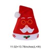 Unique Bargains Christmas Hat Polyester Non-Woven Fabric Red 11.02"x13.78" 1 Pc - 3 of 4
