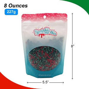 Sprinkle Me This – Dextrose Holly Berry Blend – Holiday Sprinkle Mix with Festive Red & Green Sprinkles - 1 of 4