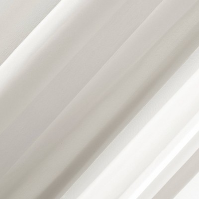 Eggshell Sheer Polyester Rod Pocket French Door Curtain Panel