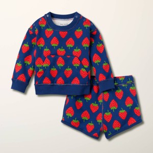 Baby Adaptive Strawberry Print 2pc Top and Bottom Set - kate spade new york x Target Navy/Red - 1 of 3