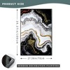KTMBDW Framed Abstract Agate Wall Art, Stunning Black, White & Gold Marbled Resin - Style Design. Modern Elegance for Living room, Bedroom - 4 of 4