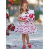 Kisses And Cuddles Fanned Tulle Dress by Mia Belle Girls - 3 of 4