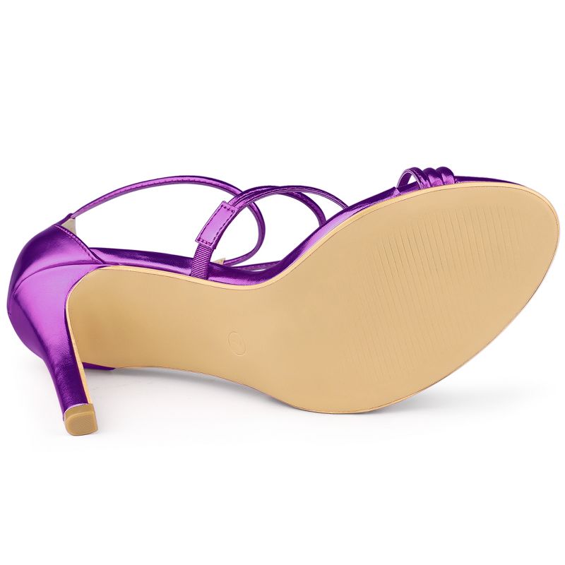 Allegra K Women's Party Strappy Stiletto High Heels Sandals, 6 of 8