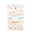 Hudson Baby Infant Girl Convertible Swaddle Sleep Sack, Neutral Pink Floral - image 2 of 4