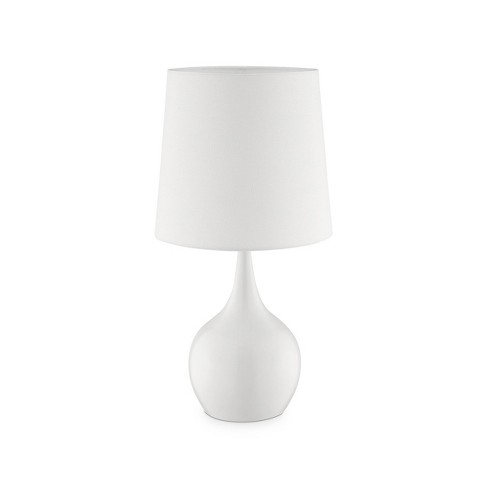 23.5 Modern Metal Table Lamp With Touch Sensor White - Ore International :  Target