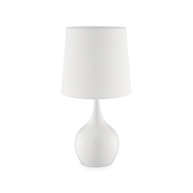 23.5&#34; Modern Metal Table Lamp with Touch Sensor White - Ore International, 1 of 5