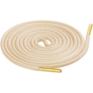 INSPIRE CHIC PU Leather Round Shoe Laces for Sneakers Boots 1 Pair - 1 of 4