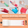 MEDca Self-Adhesive Tape, 12 Pack - 2” x 5-Yards, Elastic Bandage Rolls & Athletic Wrap for Sprains, Swelling, & Soreness, Neon - 2 of 4