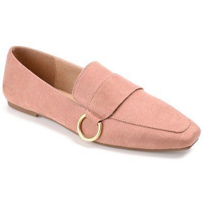 Journee Collection Womens Benntly Slip On Square Toe Loafer Flats