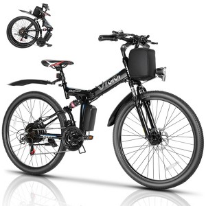 VIVI Electric Bike 26" Electric Bike, Peak 750W Folding Electric Mountain  Bike,48V Removable Battery Ebike, 21 Speed,Top 22 Mph,Up to 50 Miles,UL2849  : Target
