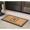 A1HC Natural Coir Monogrammed Doormat, Anti-Shed Treated Durable Front Door Mat for Outdoor Entrance, Easy to Clean Entrymat 24"x48" - 2 of 4