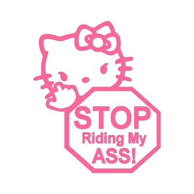 TruAIR Hello Kitty Stop Riding Car Sticker