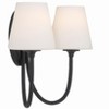 Crystorama Lighting Juno 2 - Light Sconce in  Black Forged - image 2 of 4