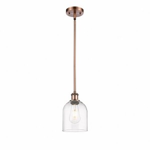 Bella - 1 Light Stem Hung Mini Pendant In Industrial Style-9.5 Inches Tall and 5.5 Inches Wide - 1 of 1