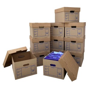 UBMOVE Office Moving Storage Boxes (12 Pk) Miracle File Moving Boxes 15x12x10 - 1 of 4