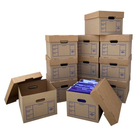 UBMOVE Office Moving Storage Boxes (12 Pk) Miracle File Moving Boxes 15x12x10 - image 1 of 4