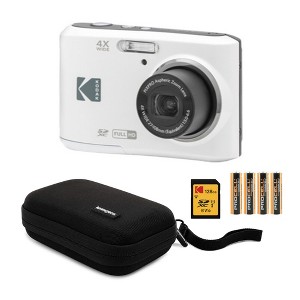Kodak PIXPRO FZ45 Friendly Zoom White Digital Camera and Travel Case Bundle - 1 of 4
