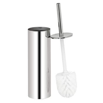 Toilet Brush and Holder Set with Ball Tip Stainless Steel - Bath Bliss
