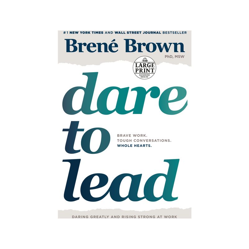 Dare to Lead - Large Print by  Brené Brown (Paperback), 1 of 2