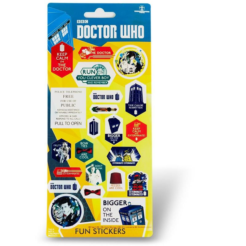 Se7en20 Doctor Who Assorted 22-Piece Sticker Sheet Set, 1 of 8
