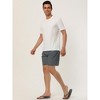 Lars Amadeus Men's Solid Beach Shorts Drawstring Surfing Mesh Lining Swimwear Board Shorts - 4 of 4