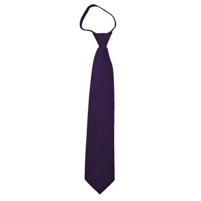 Men's Solid Color Zipper Neckties
