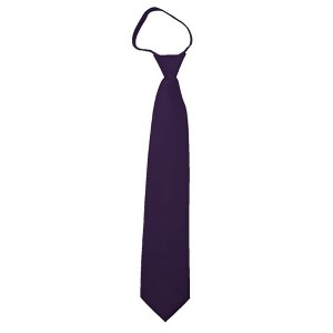 Men's Solid Color Zipper Neckties - 1 of 3