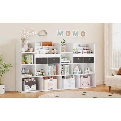 Children's Bookshelf,Toy Storage Box,Storage Cabinet with Small Compartments and Drawers,Suitable for Children's Room