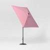 6' Square Outdoor Patio Market Umbrella with Black Pole - Threshold™ - 3 of 4
