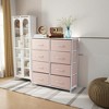 FONTOI Multi-Drawer Multicolored Dresser Fabric Storage Tower for Bedroom Hallway Nursery Closet, Tall Chest Organizer Unit, Easy Pull Handle - 3 of 4