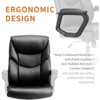 GlasFlength Seating Sets with Adjustable Armrest, Lumbar Support and Strong Metal Base, for home or office, Black, 21.85"* 21.65"*44.48" - 3 of 4