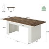 Tribesigns 62.99" Executive Office Desk, Modern Computer Desk for Home Office - 3 of 4