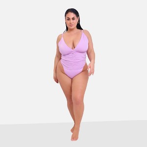 Rebdolls Women's Kailani Ruched Swimsuit - 1 of 2