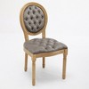 NicBex Set of 2 Dining Chairs with Nailhead Trim and Wood Legs,Antique French Style Armless Chairs for Kitchen,Living Room - 4 of 4