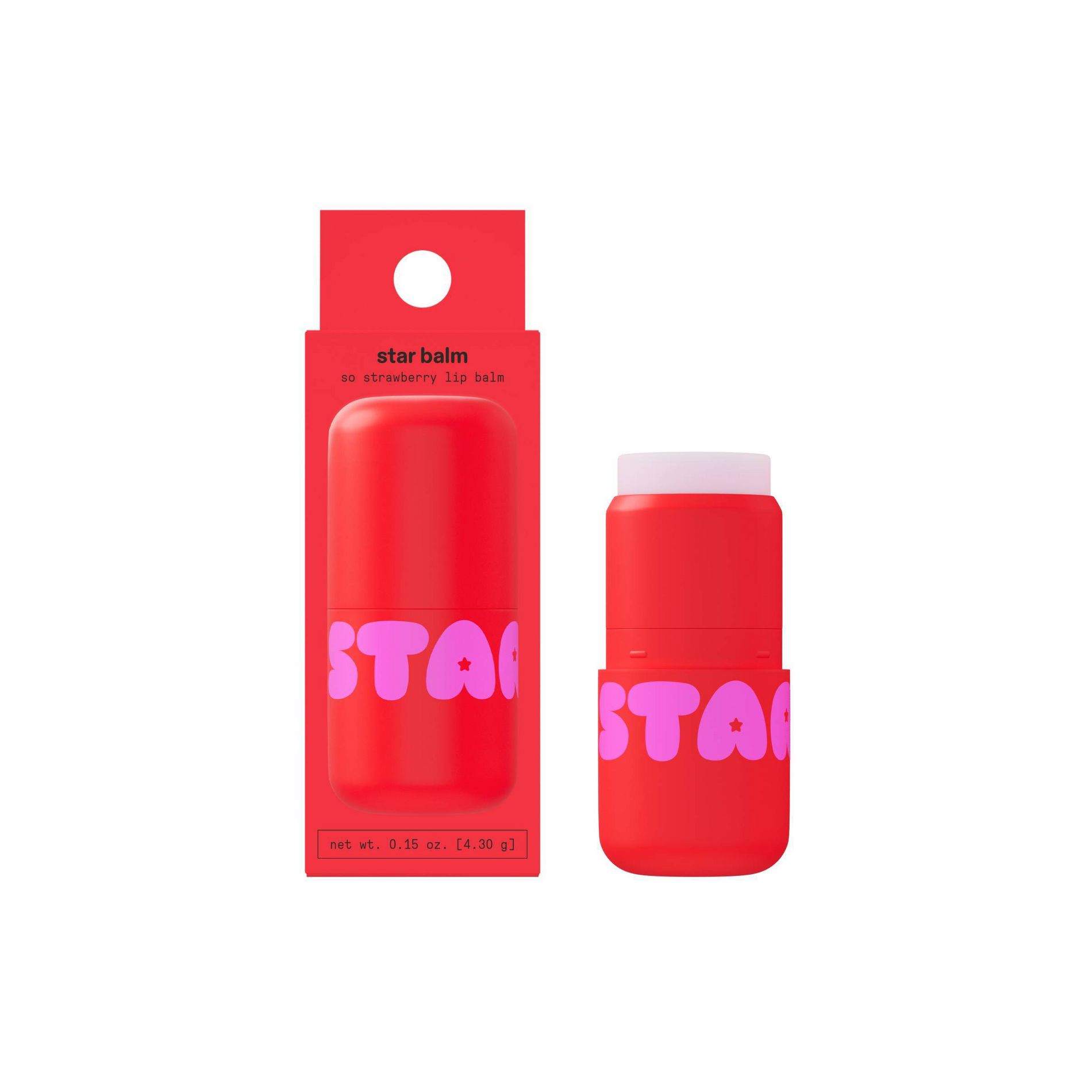 Starface Star Balm So Strawberry Lip Balm - 0.15oz