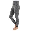 MUK LUKS Women's 4" High Waisted Fleece Lined Leggings - 3 of 4