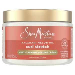 SheaMoisture Curl Stretch Multi-Tasking Volume Cream Kalahari Melon Oil & Marula Oil Infused with Hyaluronic Serum for Type 4 Hair - 11 fl oz - 1 of 4