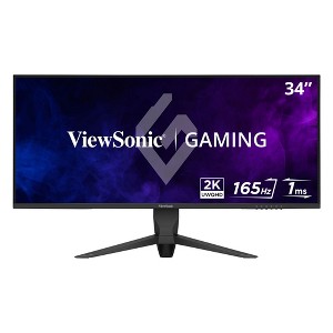 ViewSonic VX3418-2K 34" 21:9 1440p 1ms 165Hz Gaming Monitor with FreeSync Premium, Eye Care, HDMI, DisplayPort and USB - 1 of 4