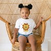 The Juniper Shop Mini Smiley Lion Paws Toddler Short Sleeve Tee - 3 of 4