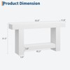 63" Console Table, 2-Tier Farmhouse Narrow Entryway Table , Sofa Table, Console Tables for Entryway - 2 of 4